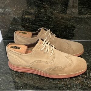 Cole Haan Lunargrand Suede Wingtip Oxfords - Men’s 10.5